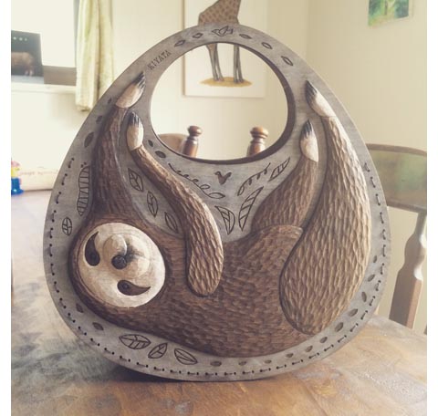 ナマケモノレリーフバッグ