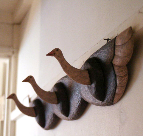 ダチョウフック三連