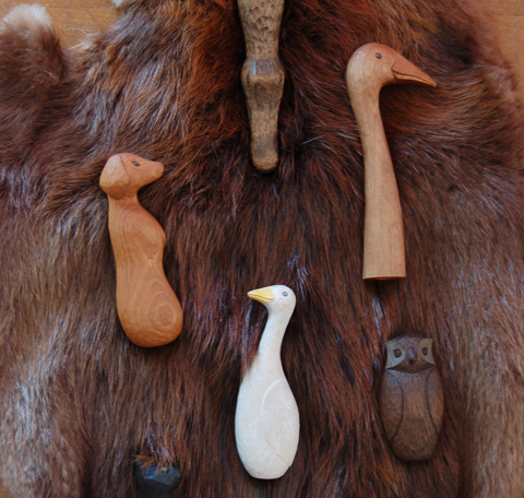 イイダ傘店動物手元