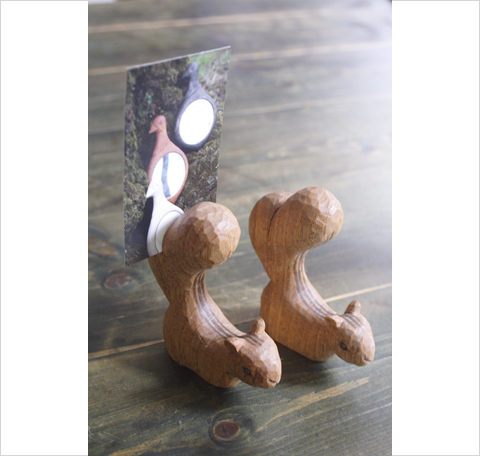 リスのカードスタンド